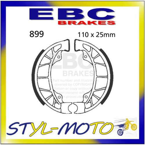 899 rear brake shoes - brake, ebc