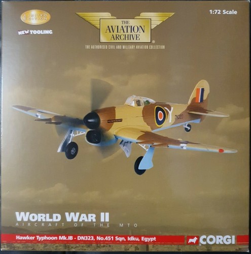 Corgi aviation hawker - aviation, typhoon