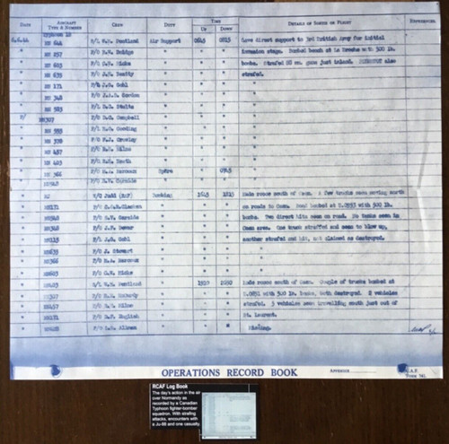 Ww2 day rcaf - rcaf, log