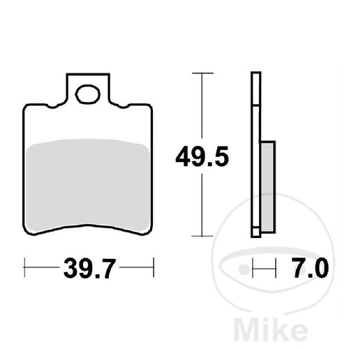 Standard brake pads - pads, mcb696