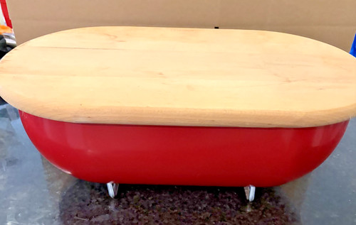 Typhoon red bread box wood - box,