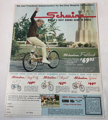1967 schwinn bicycle - schwinn,